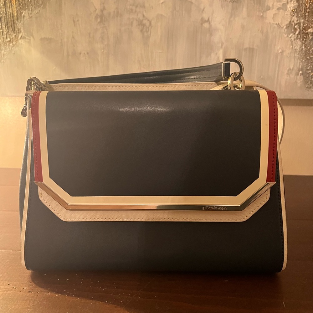 Calvin Klein Navy Blue with red accent Bag